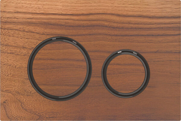 Plaque de d&eacute;clenchement Geberit Sigma50 round Noyer am&eacute;ricain image number 0