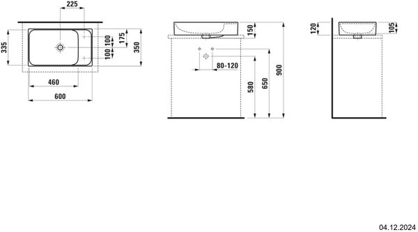 Auflegewaschtisch Laufen Meda Weiss image number 1