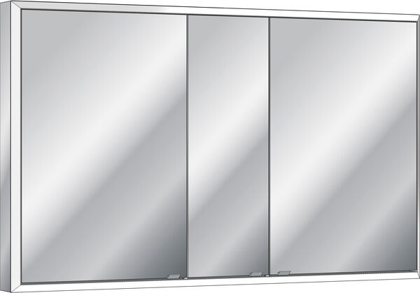 Spiegelschrank Sidler Quadro LED AP silbereloxiert Lichtfarbe Neutralweiss 4000 K image number 0