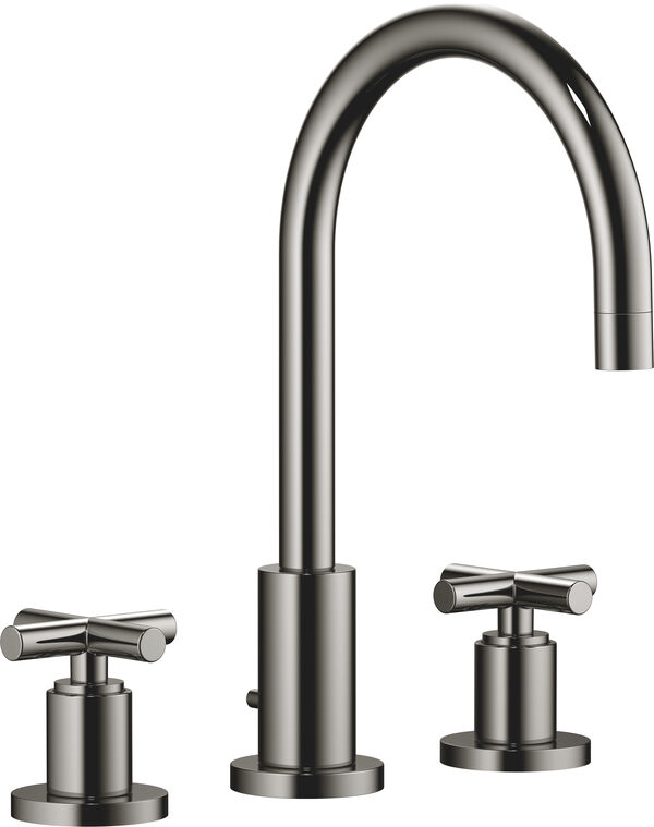 Dreilochbatterie Dornbracht Tara. Dark Chrome image number 0