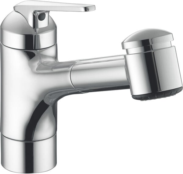 Spültischmischer KWC Domo.5, Auszugbrause umstellbar, A 230 mm, für Niederdruckspeicher, image number 0