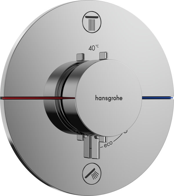 Sistema da doccia Hansgrohe Shower Select Comfort S, termostato, placca di copertura, &Oslash; 155 mm, pe image number 0