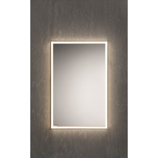 Armoire de toilette Sidler Quadro LED UP argent éloxé couleur de lumière blanc chaud 3000 K image number 1