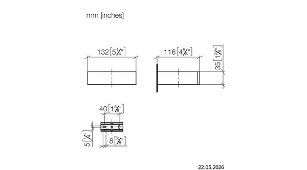 Porte-papier de r&eacute;serve Dornbracht Mem / Cyo Laiton bross&eacute; image number 1