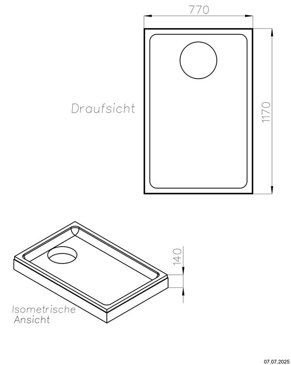 Support de receveur de douche Alterna loa image number 1