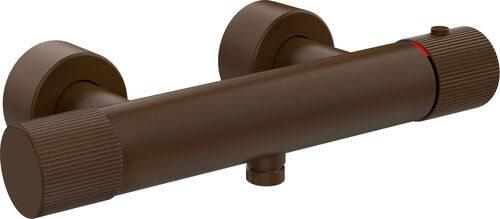 M&eacute;langeur de douche Gessi Habito Dark bronze Rigato