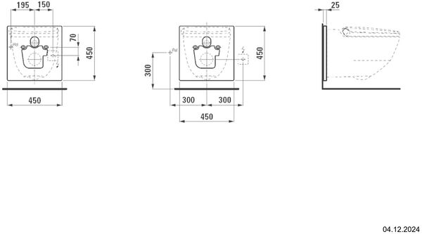 Adapteur pour WCdouche Cleanet Riva Blanc image number 1