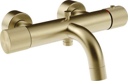 Miscelatore da bagno Gessi Habito brushed brass rigato