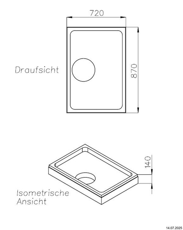 Duschwannentr&auml;ger Schedel image number 1