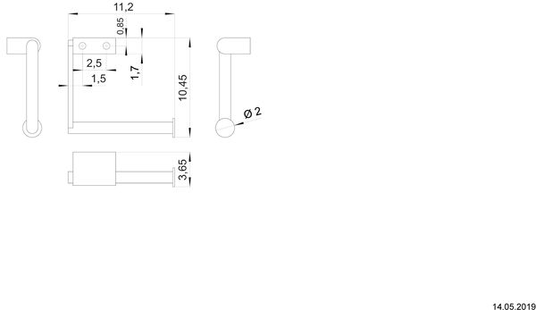 Porte-papier Bobrick Proox One Pure Acier inoxydable mat image number 1