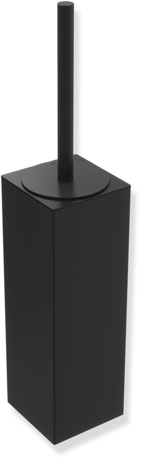 Klosettb&uuml;rstenhalter Hewi 900Q, Edelstahl, mit Deckel, Innenbeh&auml;lter aus schwarz mattem Kunststoff image number 0