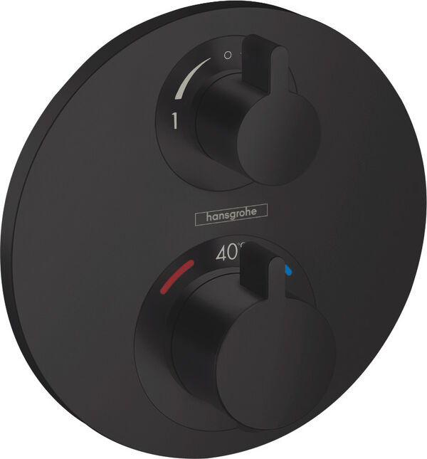 Duschsystem Hansgrohe Ecostat S schwarz matt image number 0