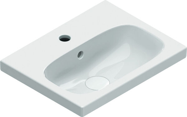Wandbecken Alterna dinea 45 x 35 cm Weiss Cleaneffekt image number 0