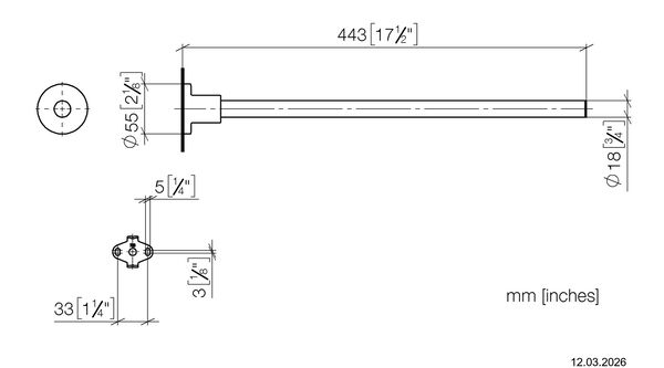 Handtuchhalter Dornbracht Tara. Schwarz matt image number 1