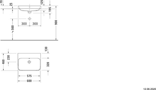 Auflegewaschtisch Duravit Happy D.2 Plus weiss image number 1