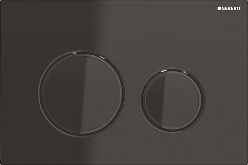 Bet&auml;tigungsplatte Geberit Sigma50 round Schwarz
