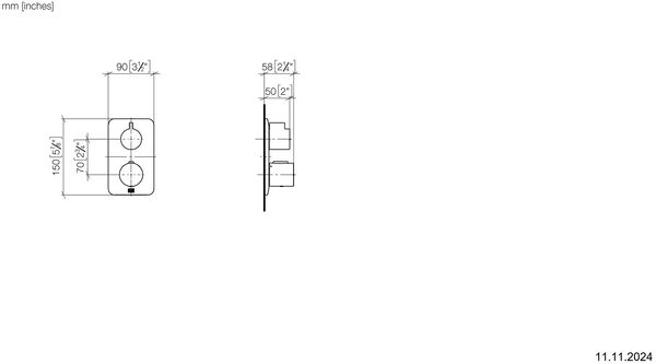 Thermostatmischer-Endmontageset Dornbracht Liss&eacute; Verchromt image number 1