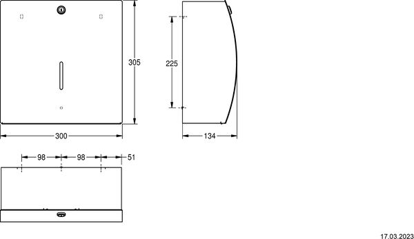 Papierhandtuchspender KWC Stratos STRX 600 image number 1