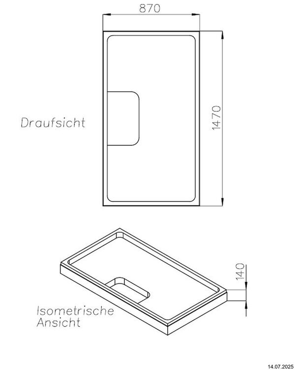 Support de receveur de douche Schedel image number 1