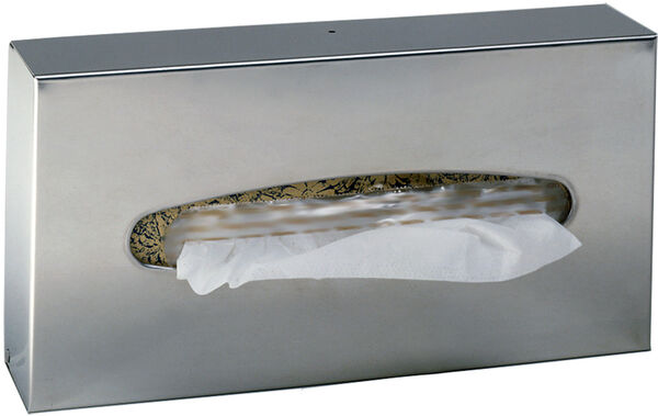 Distributore di Kleenex Bobrick, in acciaio inossidabile, montaggio visibile, larghezza 26 cm, image number 0