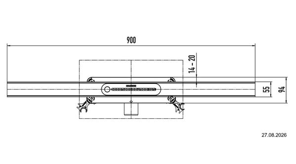 Duschrinne Kaldewei Flowline Zero Weiss matt image number 2