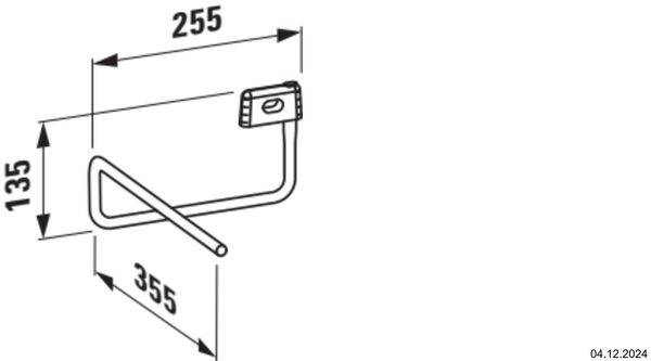 Handtuchhalter Laufen Val Verchromt image number 1