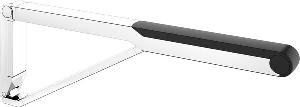 Corrimano ribaltabile  Keuco Collection Axess, 700 mm, ottone, pieghevole verso l'alto, versione image number 0