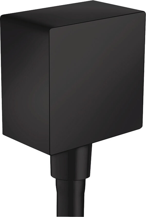 Anschlussbogen Hansgrohe Fixfit Square ½" schwarz matt image number 0