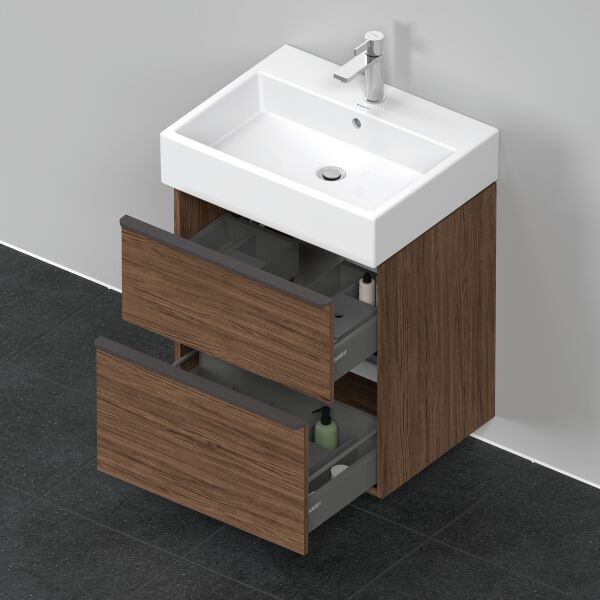Meuble sous-lavabo Duravit D-Neo Noyer fonc&eacute; image number 3