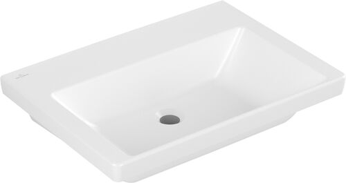 Waschtisch Villeroy & Boch Subway 3.0 65 x 47 cm Stone white matt Cleaneffekt