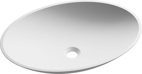Auflegewaschtisch Alterna cosmo 58.9 x 42.2 cm Weiss matt