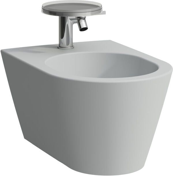 Wand-Bidet Laufen Kartell, Armaturenloch, Ab- und Überlaufsystem Clou, verdeckte Befestigung, image number 0