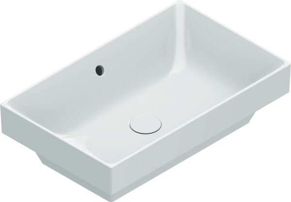 Lavabo d'appoggio Catalano Zero, 60 x 37 cm altezza 17 cm, senza ripiano per rubinett image number 0