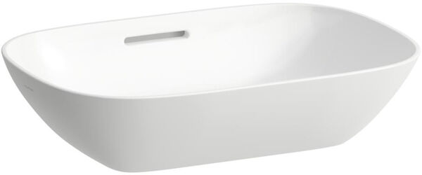 Lavabo d'appoggio Ino, con troppopieno, 50 x 36 cm, altezza 13 cm, senza ripiano per rubinetteria, image number 0
