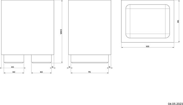 Glashalter Gessi Rettangolo Finox image number 1