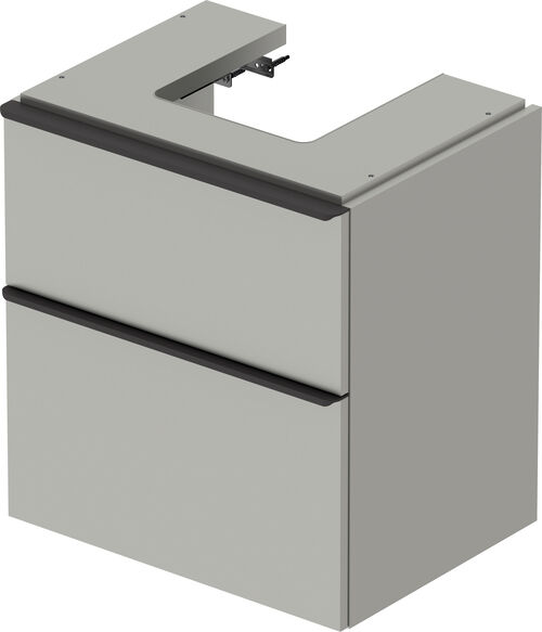 Meuble sous-lavabo Duravit D-Neo Gris b&eacute;ton mat