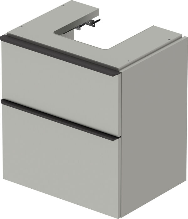 Meuble sous-lavabo Duravit D-Neo Gris b&eacute;ton mat image number 0