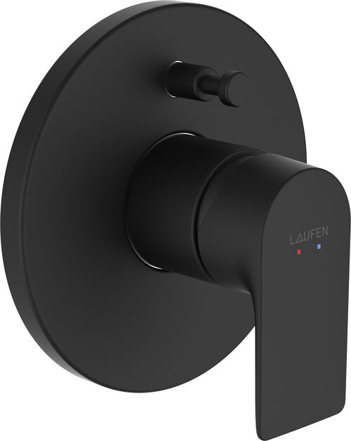 Miscelatore da bagno-set di montaggio Laufen Cityplus nero titanio opaco PVD