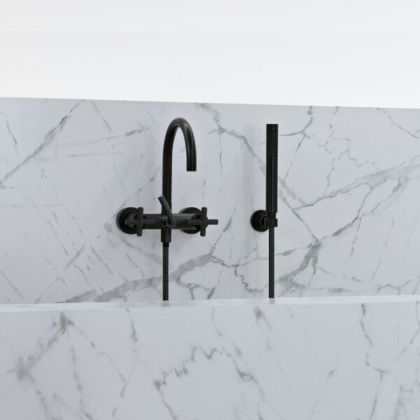 Batteria da bagno Dornbracht Tara. ½ Dark chrome image number 1