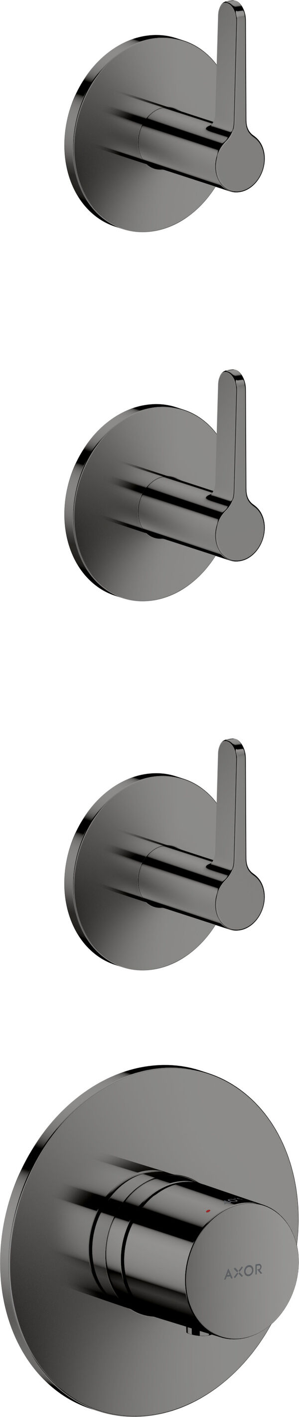 Duschsystem Axor One Polished black chrom image number 0