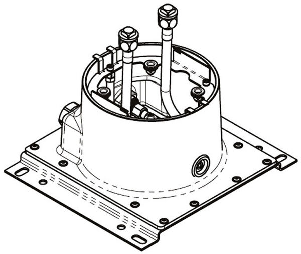 Einbaukörper Dornbracht ½" für Deckenanbindung image number 0