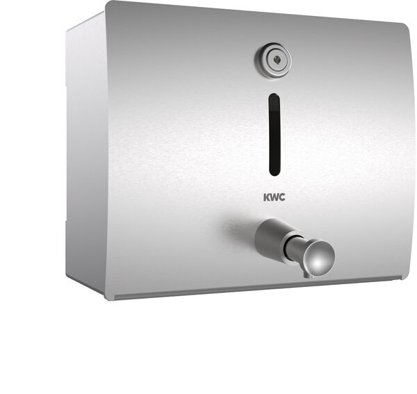 Distributore di sapone KWC Stratos STR 619N, capacit&agrave; 1 litri, per sapone liquido, con serratura, image number 0