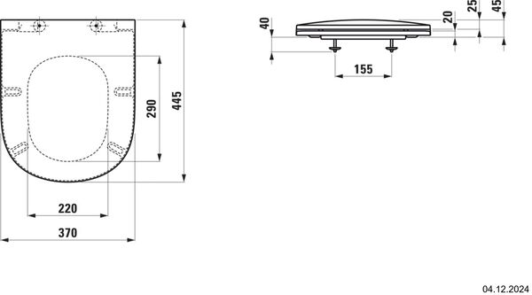 Si&egrave;ge pour cuvette Laufen Lua Blanc image number 1