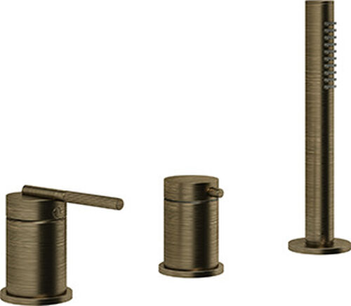 Batteria di riempimento Gessi Ingranaggio 3 fori antique brass