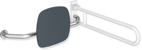 Dossier Hewi 805 Acier inoxydable mat Dossier gris anthracite