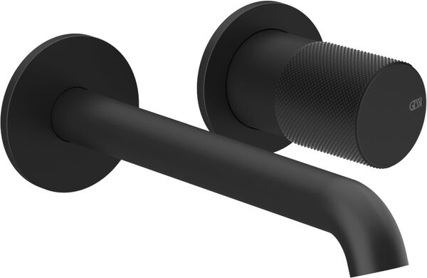 Wandmischer Endmontageset Gessi Habito Schwarz matt Diamantato image number 0