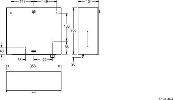 Combinaison distributeurs KWC Rodan RODX 601 image number 1