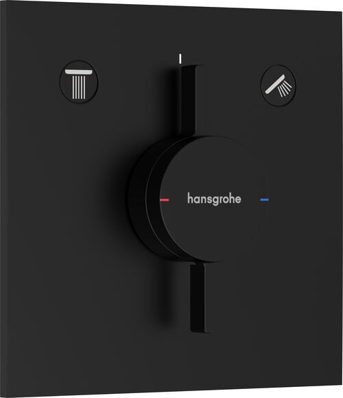 Syst&egrave;me de douche Hansgrohe Duo Turn E Noir mat