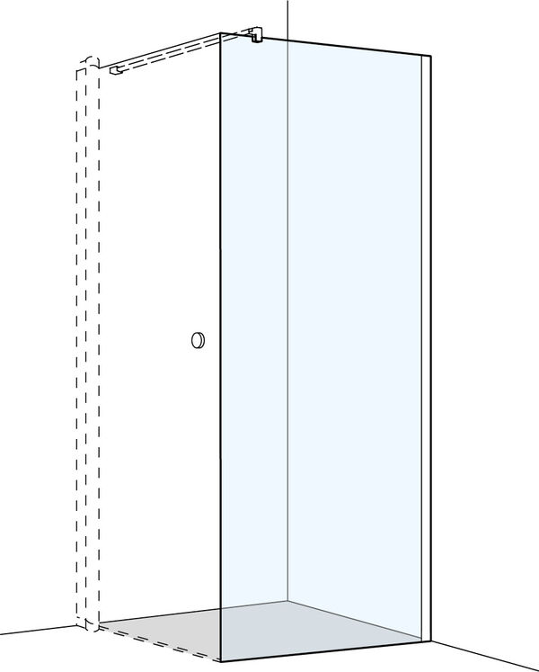 Parete laterale Koralle S300 per porte a pendolo larghezza 88 - 90 cm image number 0