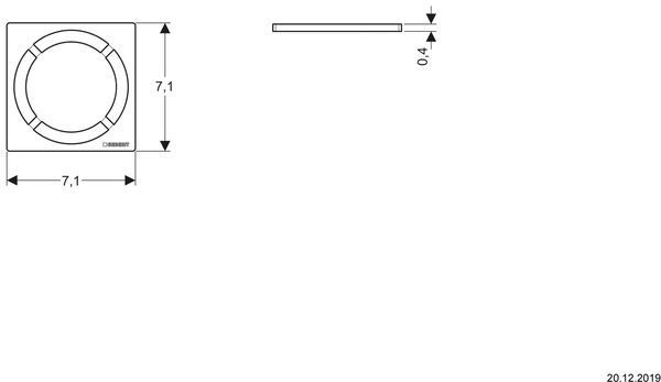 Designrost Circle Geberit image number 1